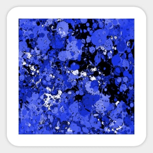 Paint Splatter Blue Sticker